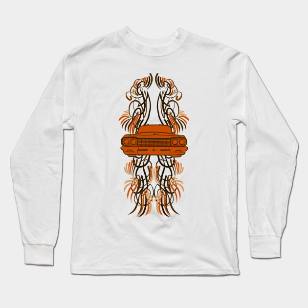 Impala scroll pinstriping Long Sleeve T-Shirt by KeegansKolourStudio